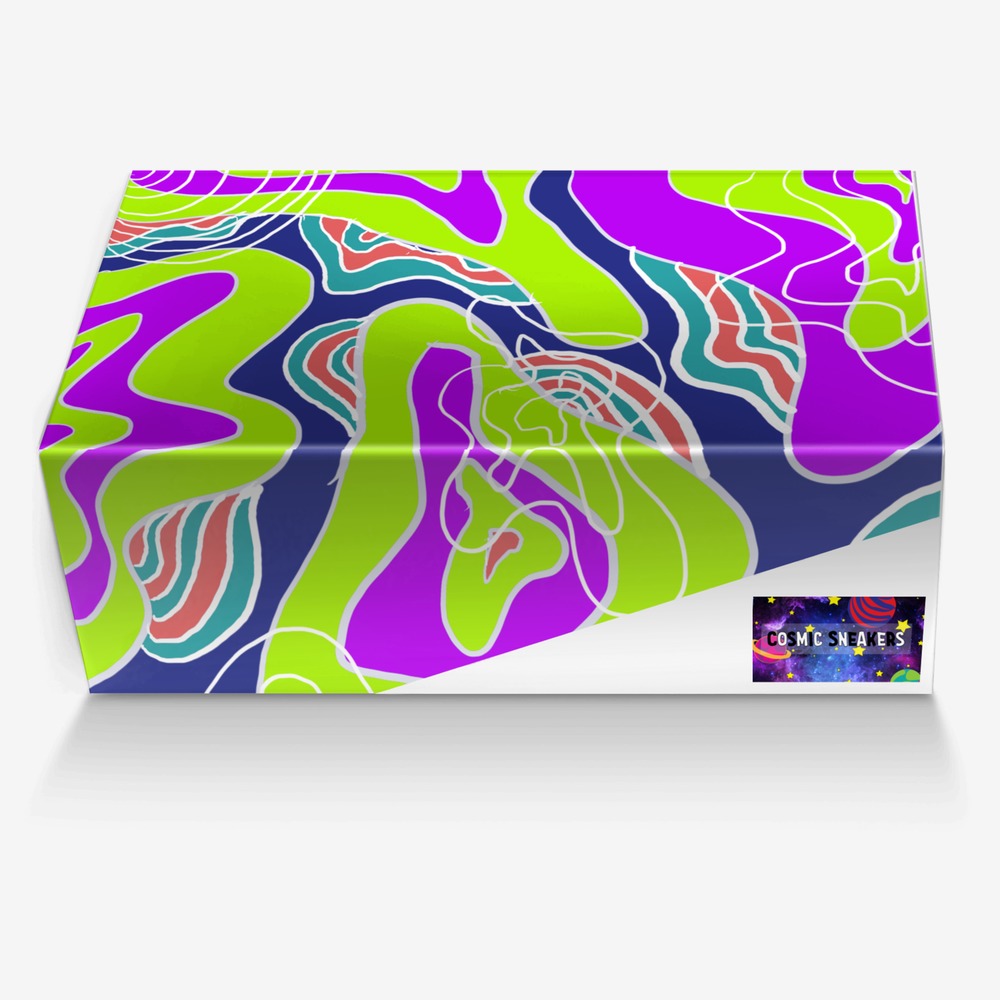 Cosmic Sneakers custom made in Italy shoes by Charley Gips | Box view