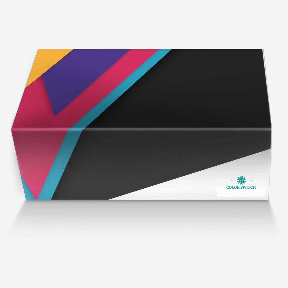 color switch custom made in Italy shoes by Sarah Vaughan | Box view