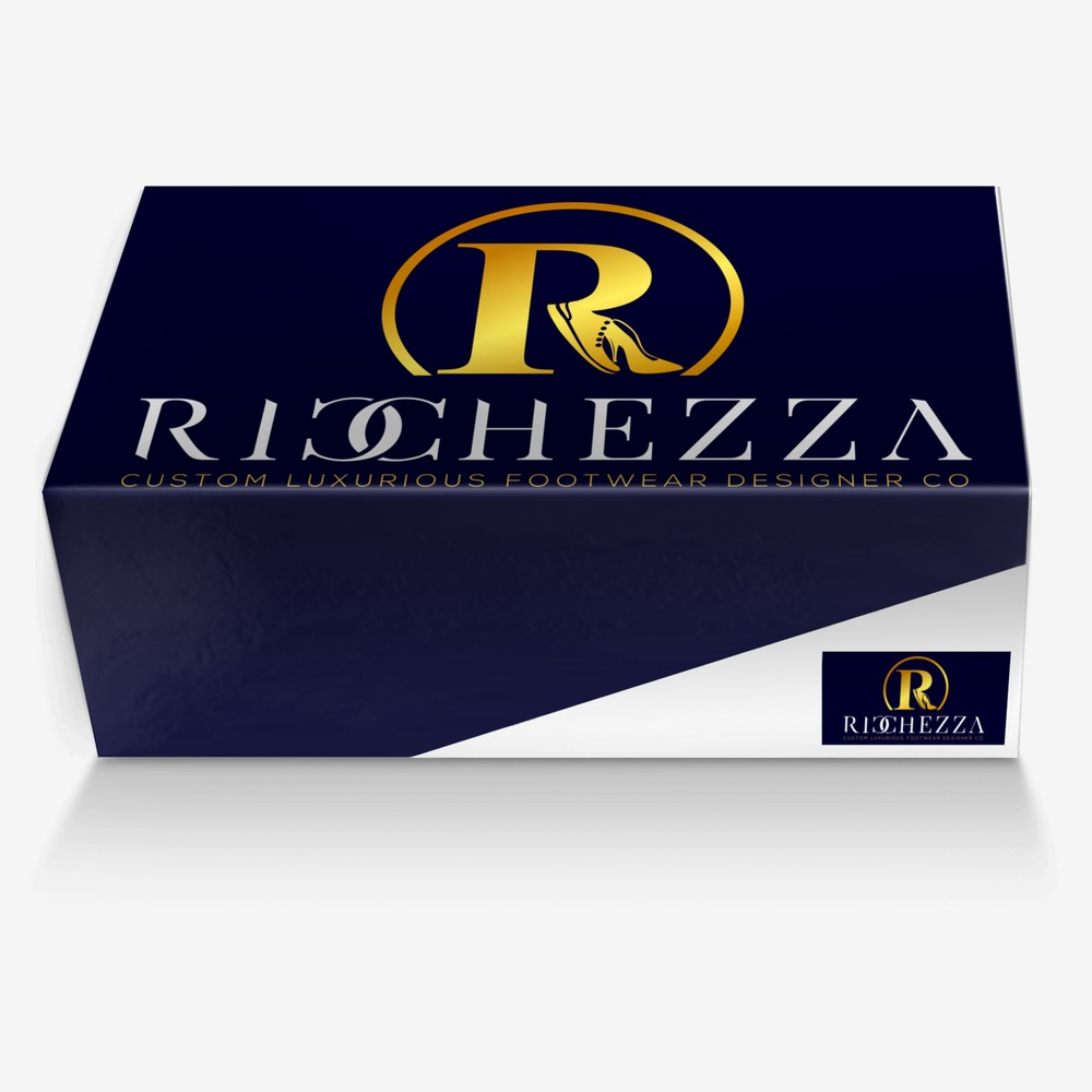 SK-2 custom made in Italy shoes by Ricchezza Custom Footwear Designer Co. | Box view