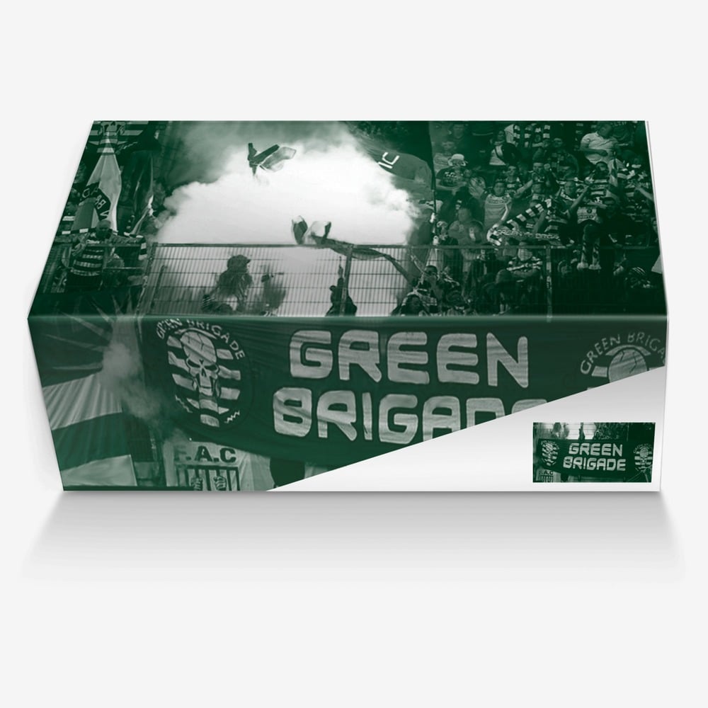 green brigade custom made in Italy shoes by Craig Scullion | Box view