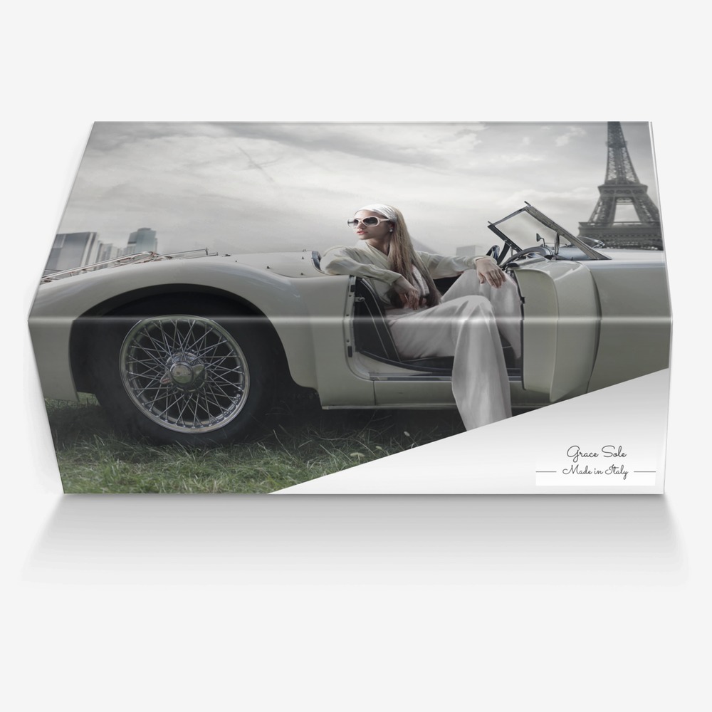 Grace Sole custom made in Italy shoes by Jacquelyn Youst | Box view