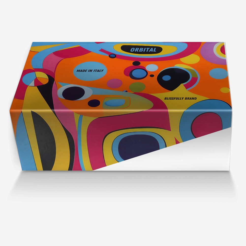 Orbital custom made in Italy shoes by Blissfully Brand | Box view