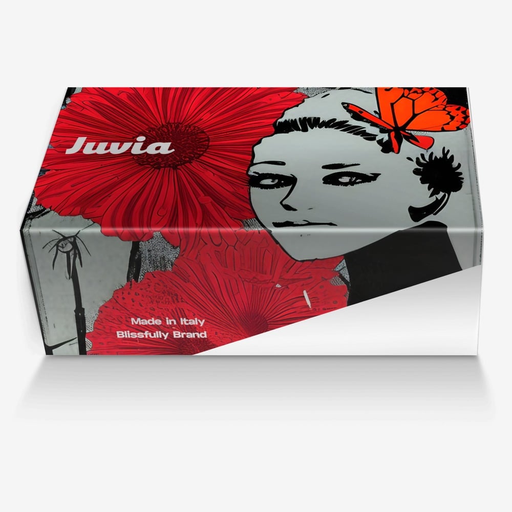 Juvia custom made in Italy shoes by Blissfully Brand | Box view