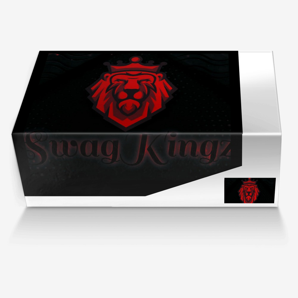 Swag Kingz:Redz  custom made in Italy shoes by Marcus Sullivan | Box view