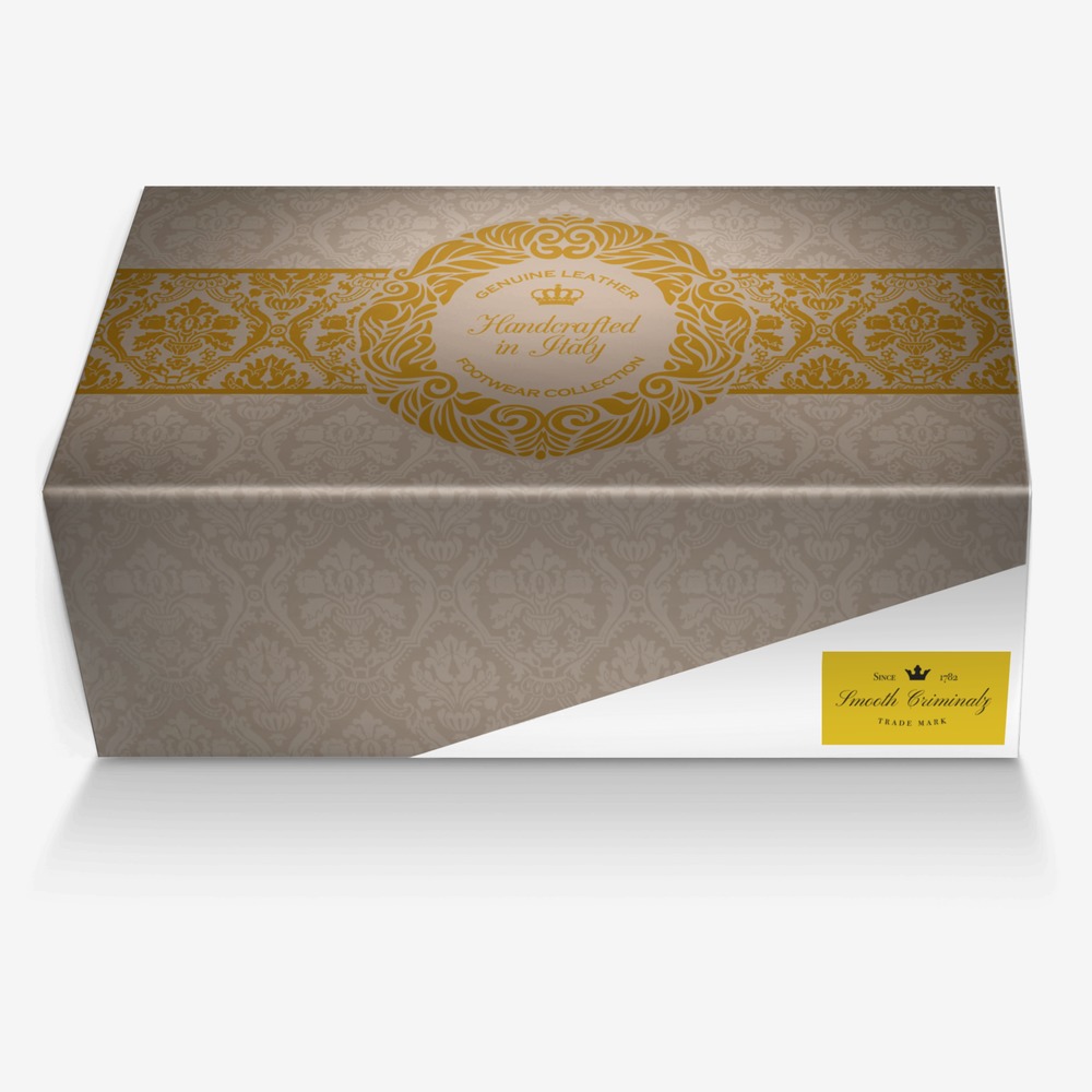 Smooth Criminalz custom made in Italy shoes by Walter Chism Jr. | Box view