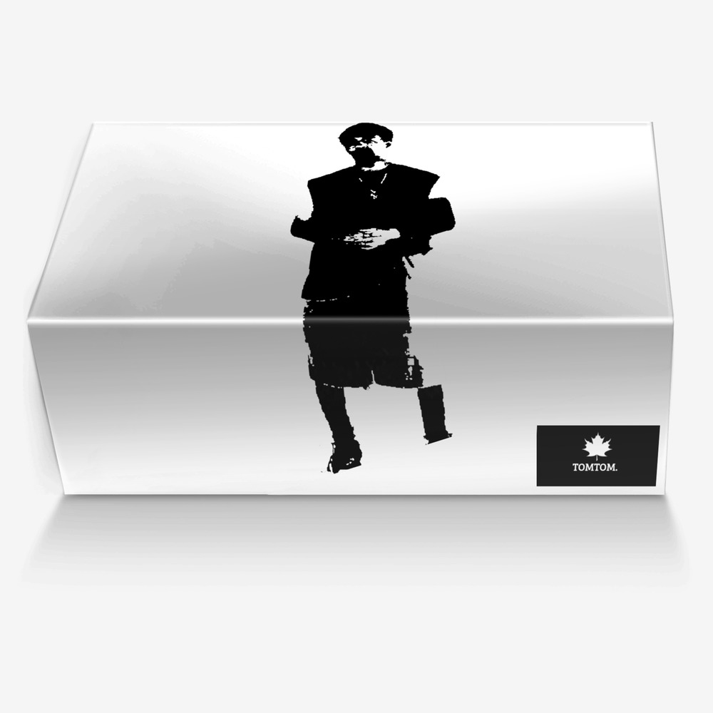 TomTom.  custom made in Italy shoes by Thomas D Garner | Box view