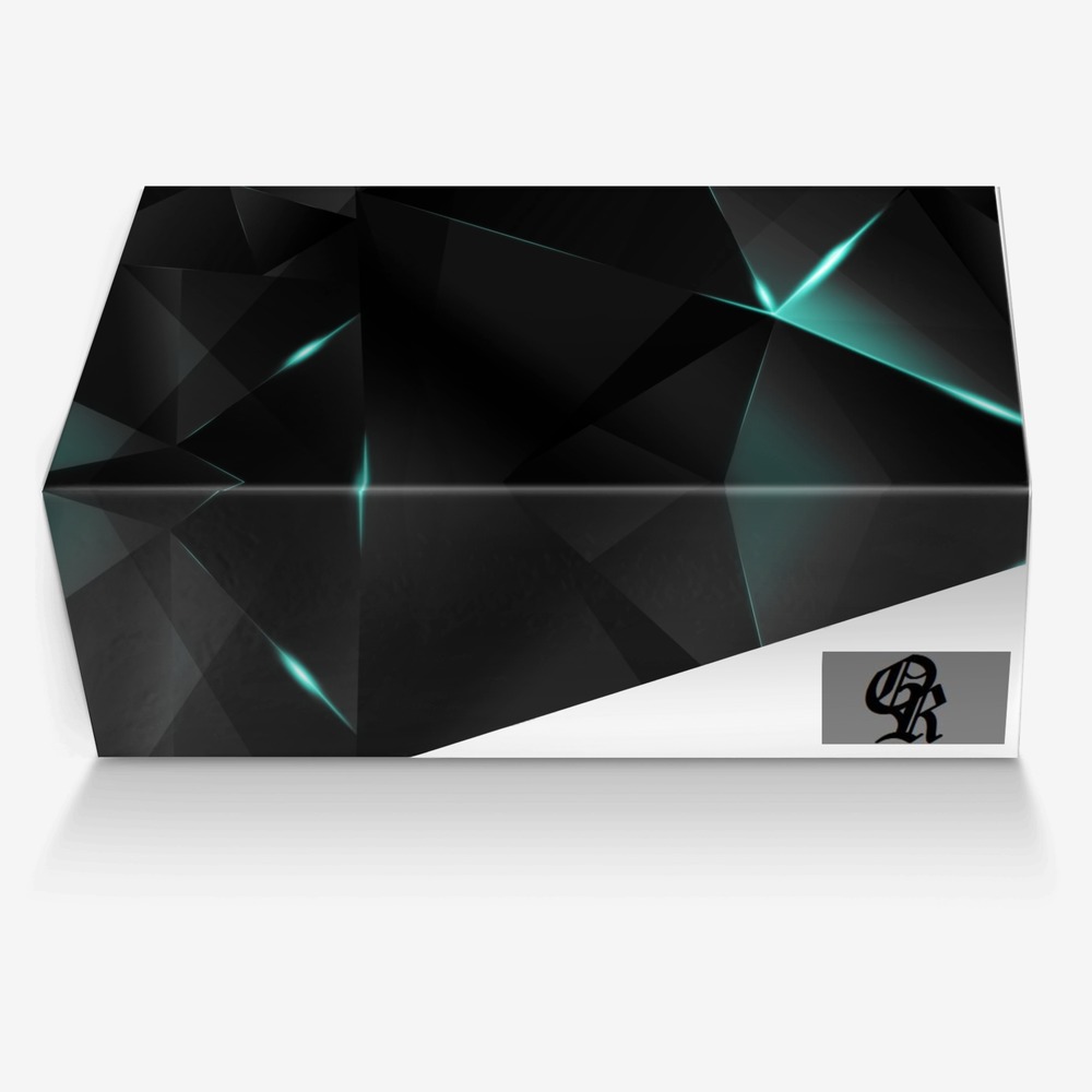 OR I Canvas Black custom made in Italy shoes by Oscar Raphael | Box view