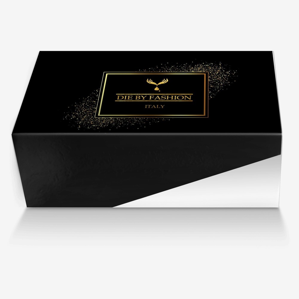 Asphalt Shockwaves custom made in Italy shoes by Rasheeda Socolove | Box view