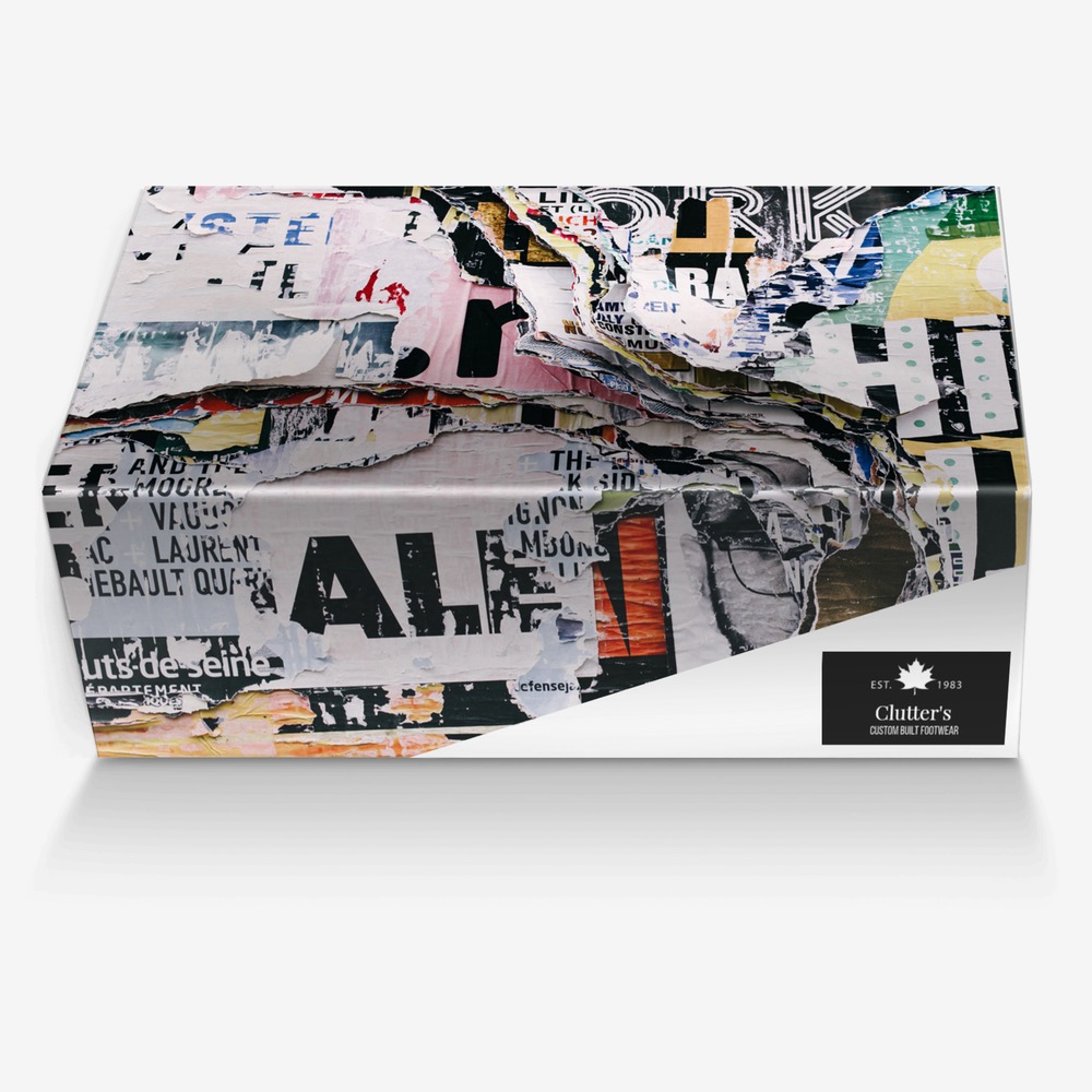 Clutter's custom made in Italy shoes by Emmanuel Cloutterbuck | Box view