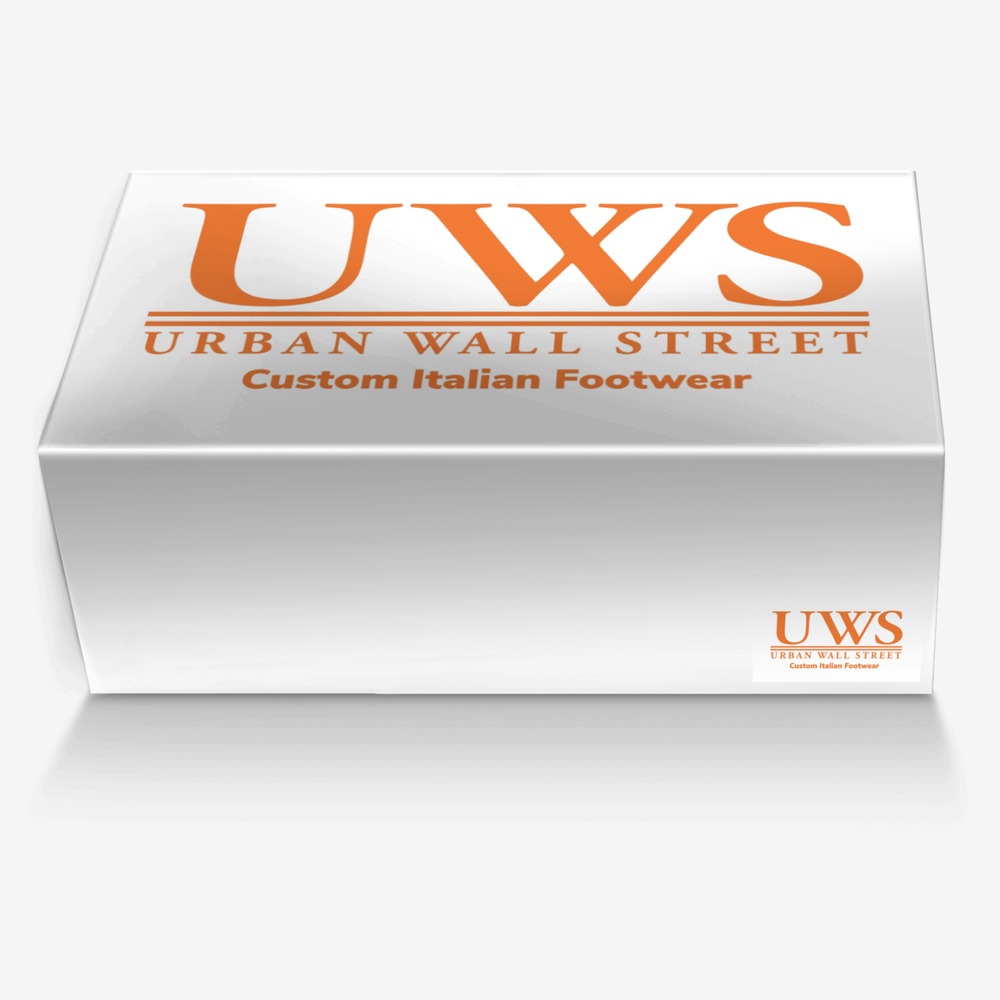 Stacks custom made in Italy shoes by Urbanwallstreet Earl | Box view