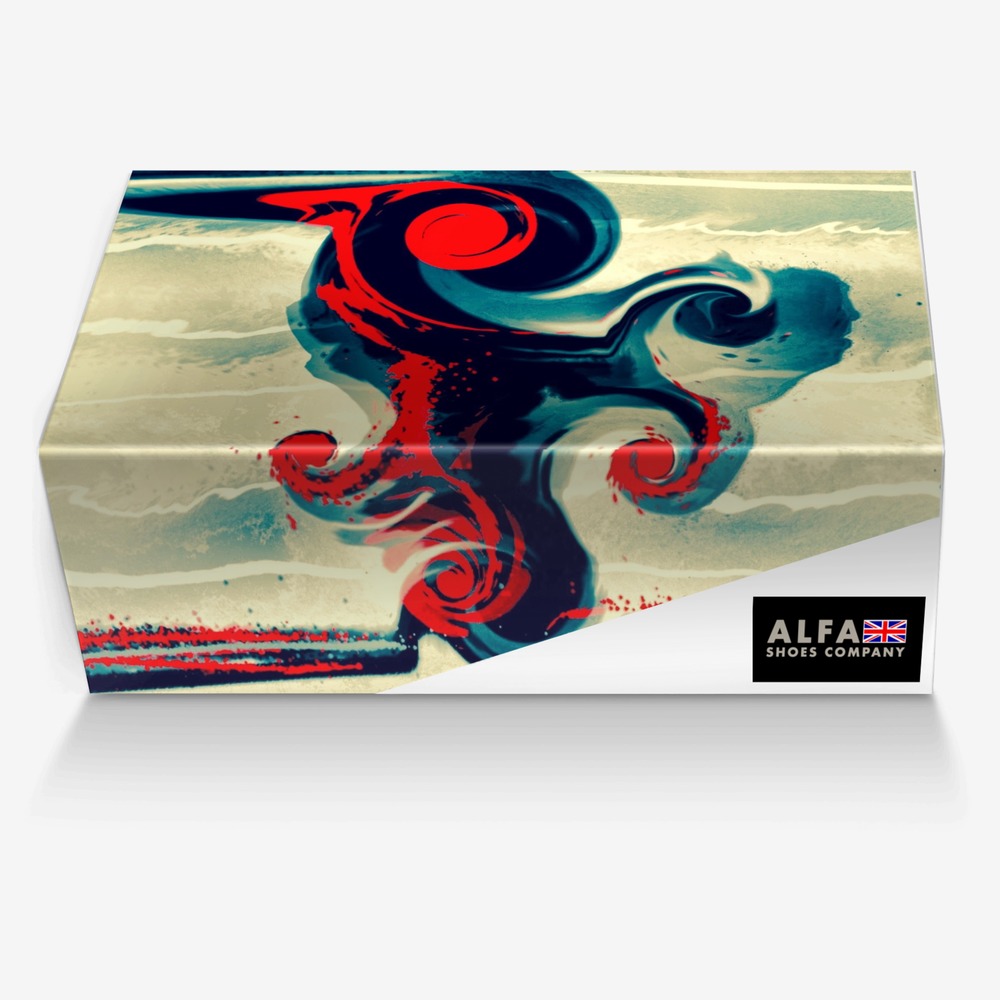 alfa custom made in Italy shoes by Blair Maule | Box view