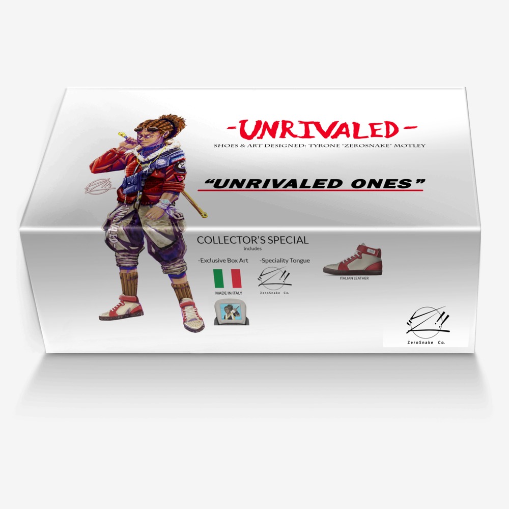 UNRIVALED ONES custom made in Italy shoes by Tyrone Motley | Box view