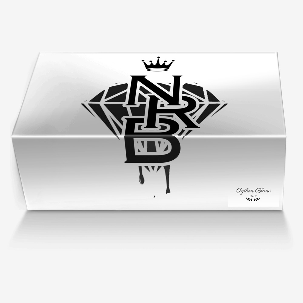 Python Blanc custom made in Italy shoes by Lakendra Norman | Box view