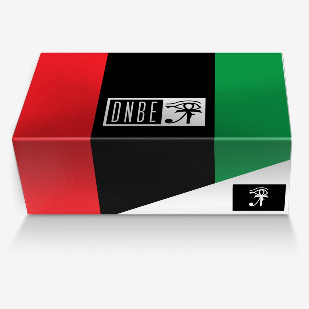 Omowale RBG custom made in Italy shoes by Dnbe Apparel | Box view