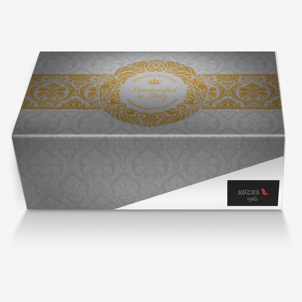 KOZIES 👠 custom made in Italy shoes by Cozetta Brown | Box view