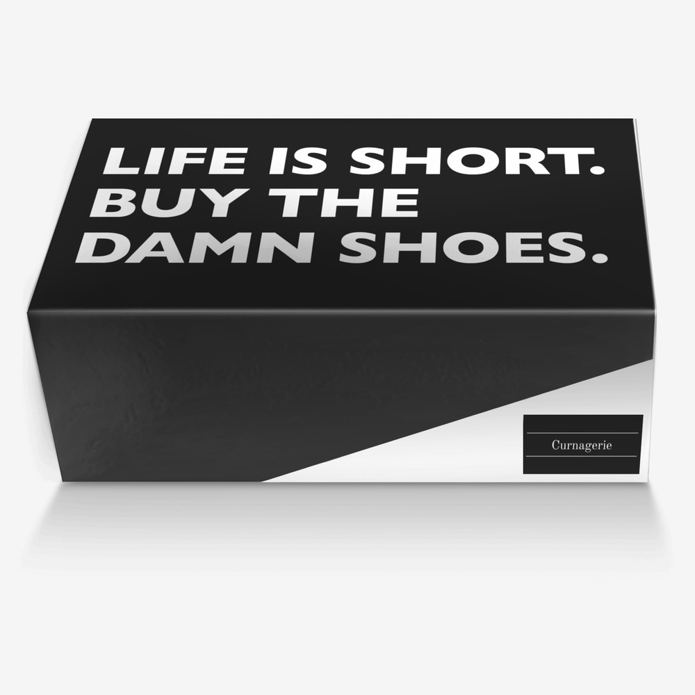 The Fierce1 custom made in Italy shoes by Curnagerie | Box view