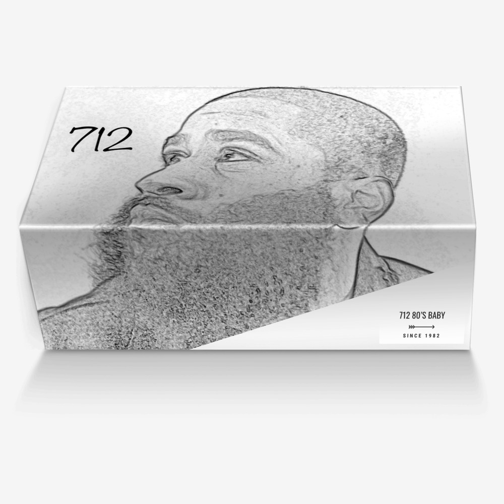 712 80's Baby custom made in Italy shoes by Kennyatta Roberts | Box view
