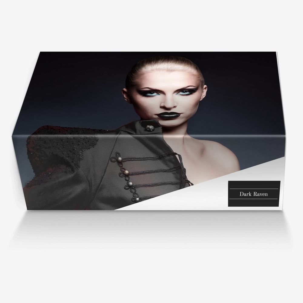 Dark Raven custom made in Italy shoes by William Ross | Box view