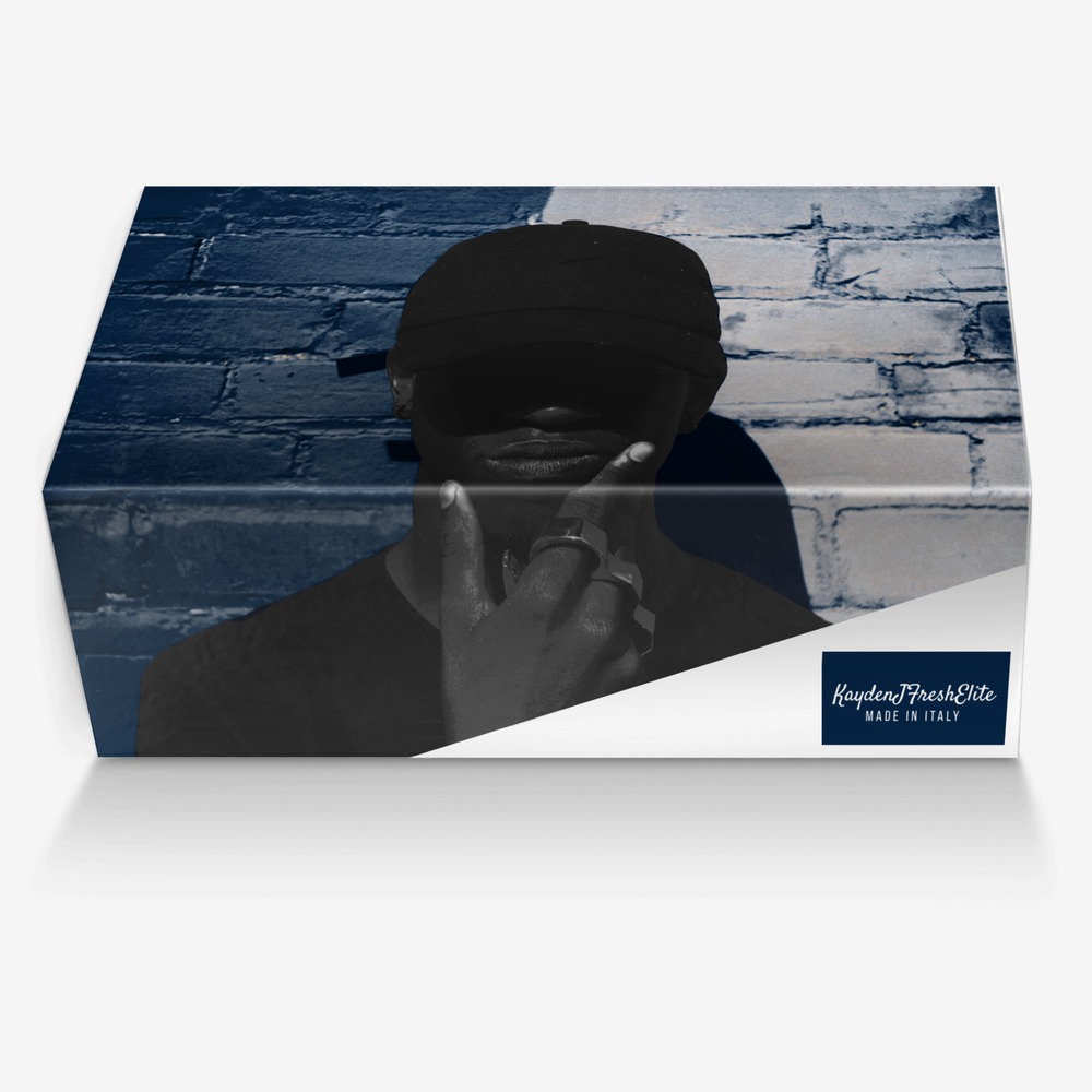 KaydenJFreshElite custom made in Italy shoes by Oscar Starr | Box view