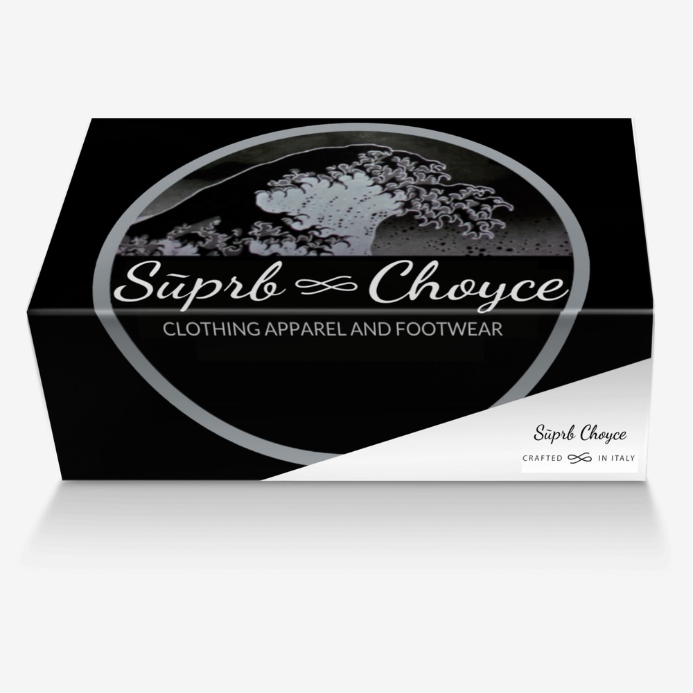 Sūprb Choyce  custom made in Italy shoes by Omari Choyce | Box view