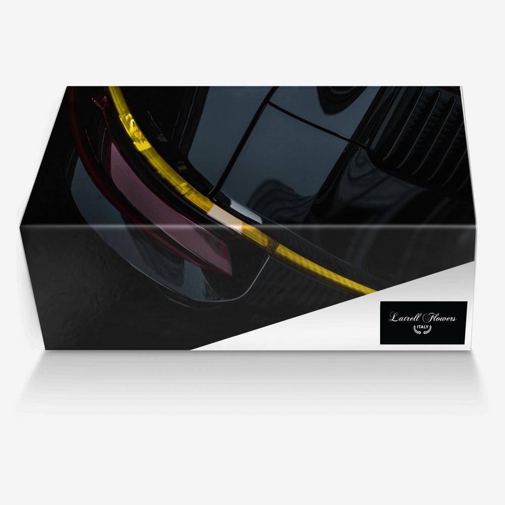 Latrell Flowers custom made in Italy shoes by Tia Latrell | Box view