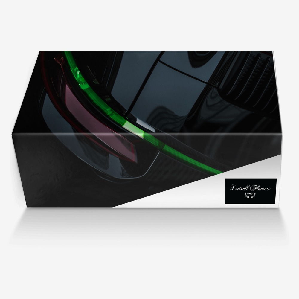 Latrell Flowers custom made in Italy shoes by Tia Latrell | Box view