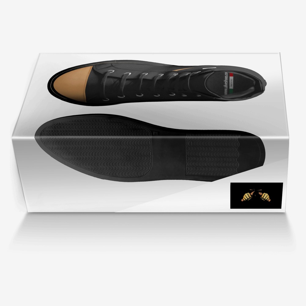 Qwasha  custom made in Italy shoes by Lincoln Samkelo Fihla | Box view