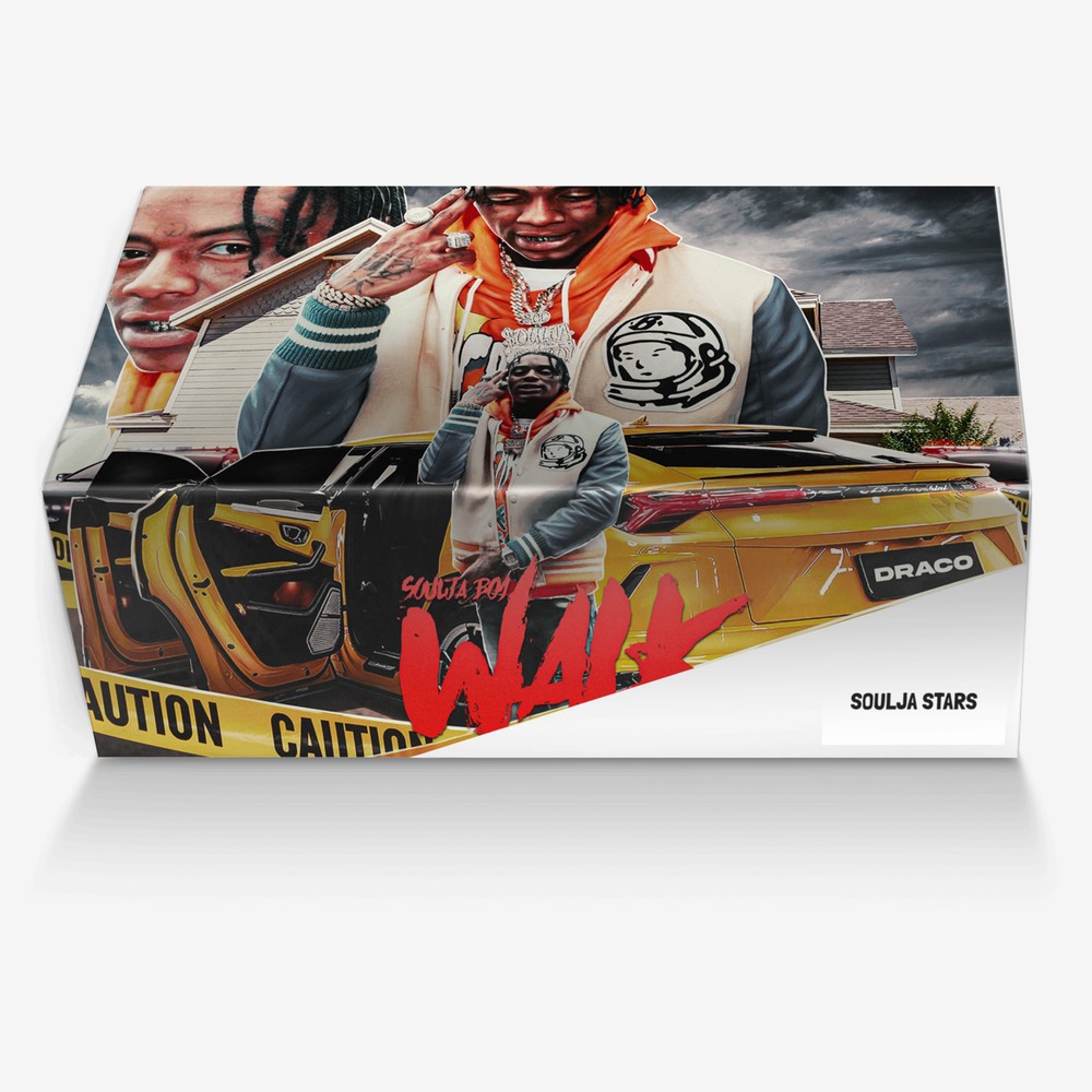 Soulja Stars custom made in Italy shoes by Deandre Way | Box view