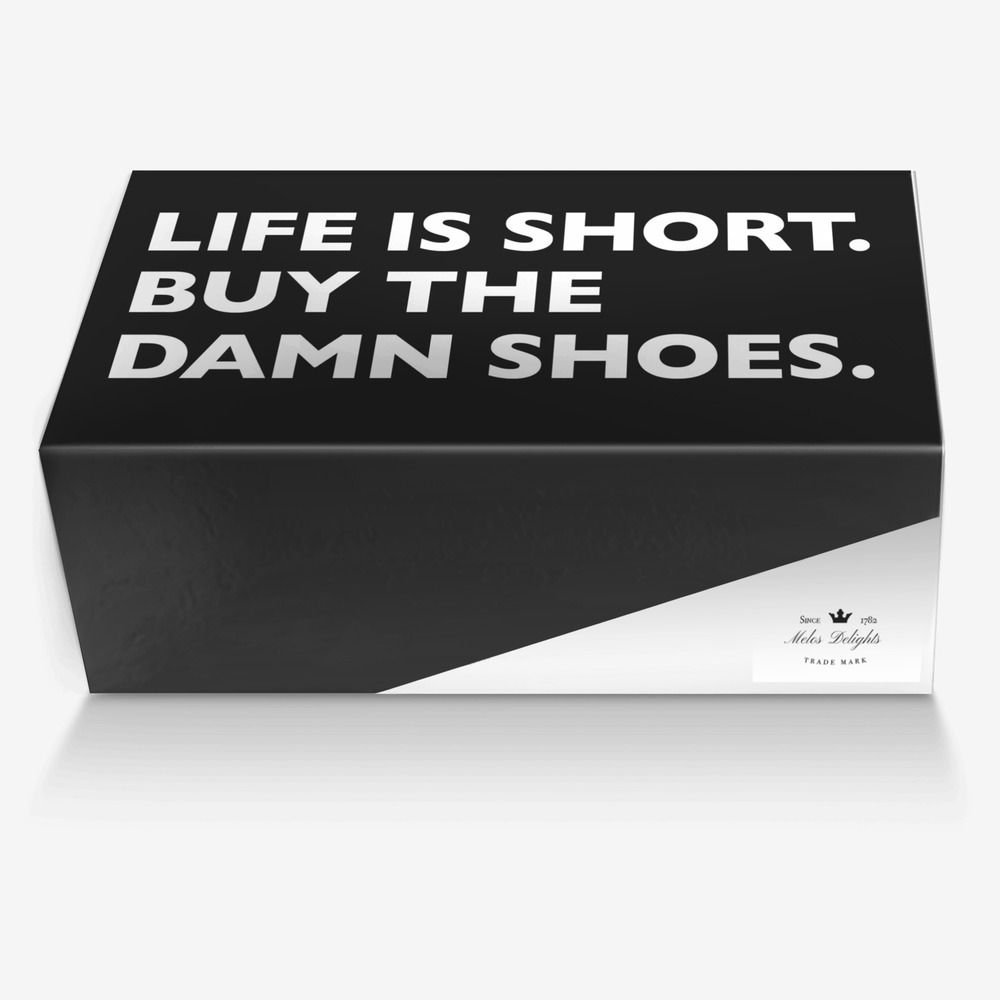 Melos custom made in Italy shoes by Knight Of Cheese | Box view