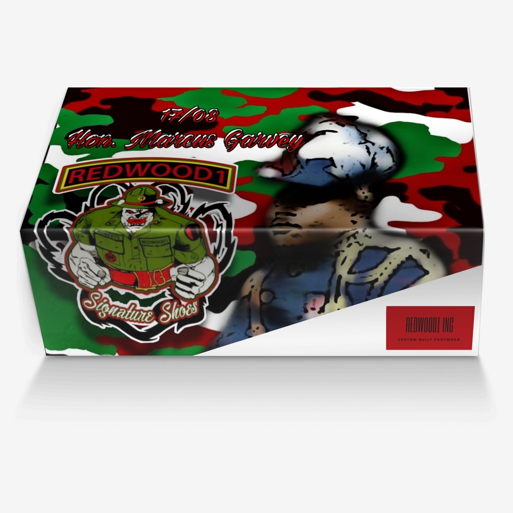 1708 MARCUS GARVEY custom made in Italy shoes by Ronald Roberts | Box view