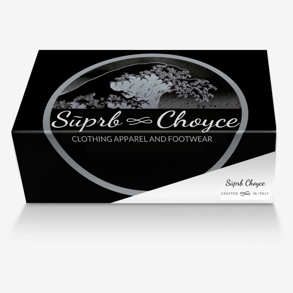 Sūprb Choyce  custom made in Italy shoes by Omari Choyce | Box view