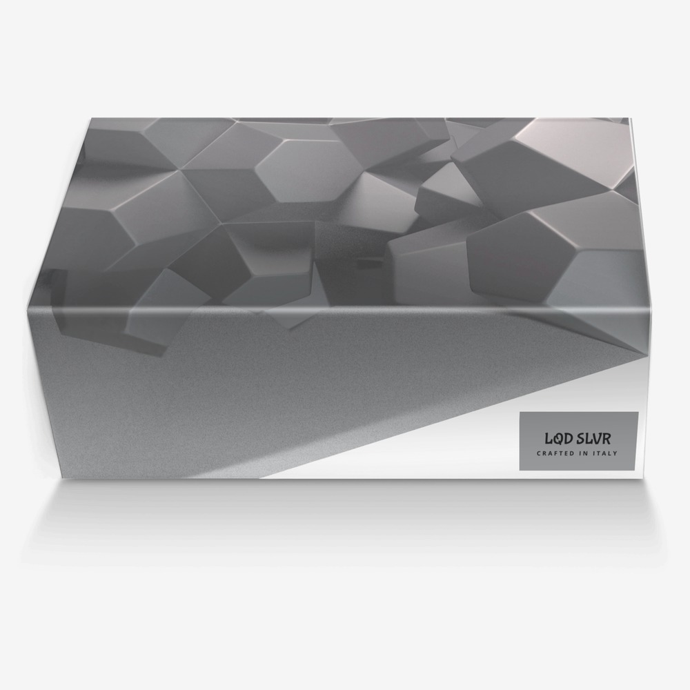 LQD SLVR custom made in Italy shoes by Dwayne White | Box view