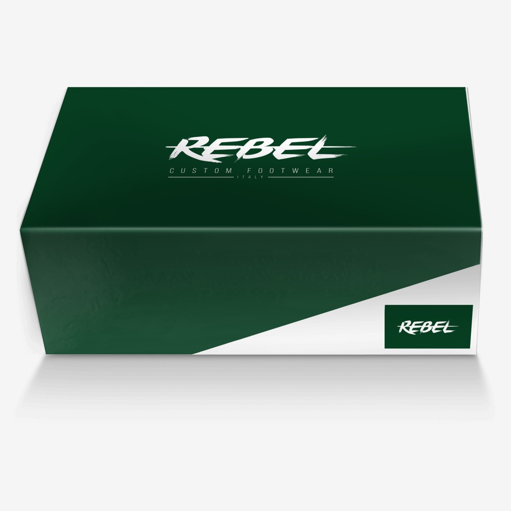 The Serpent custom made in Italy shoes by Rebel | Box view