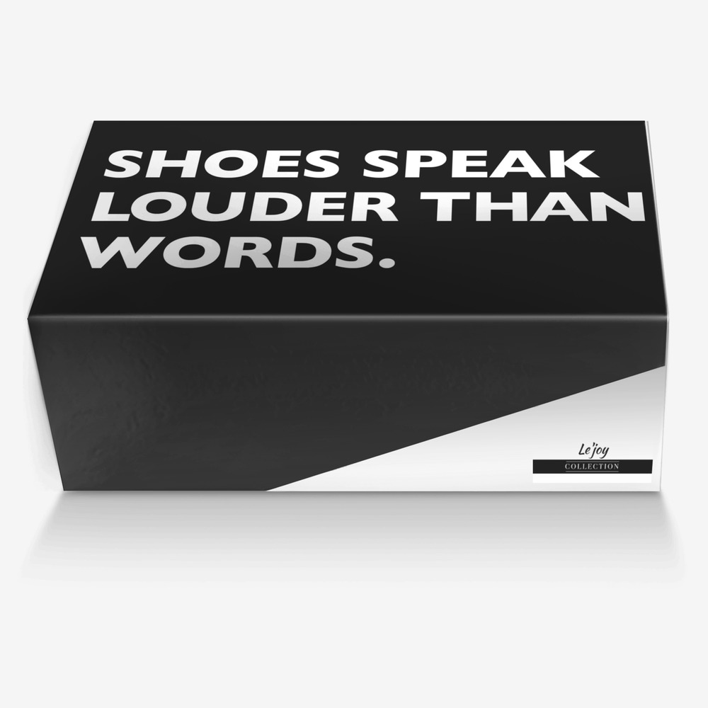 Le'joy custom made in Italy shoes by Lesego Mashoene | Box view