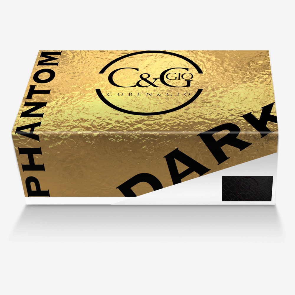 DARK PHANTOM custom made in Italy shoes by C&g Coben&gio | Box view