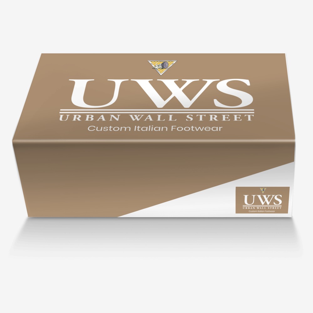 Ravenwoodz custom made in Italy shoes by Urbanwallstreet Earl | Box view