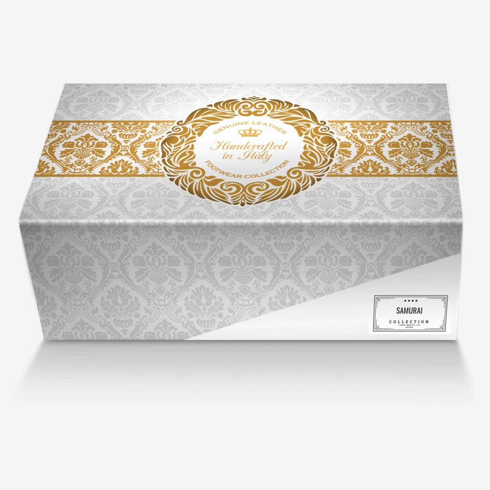 Samurai  custom made in Italy shoes by Risa Tsuki | Box view