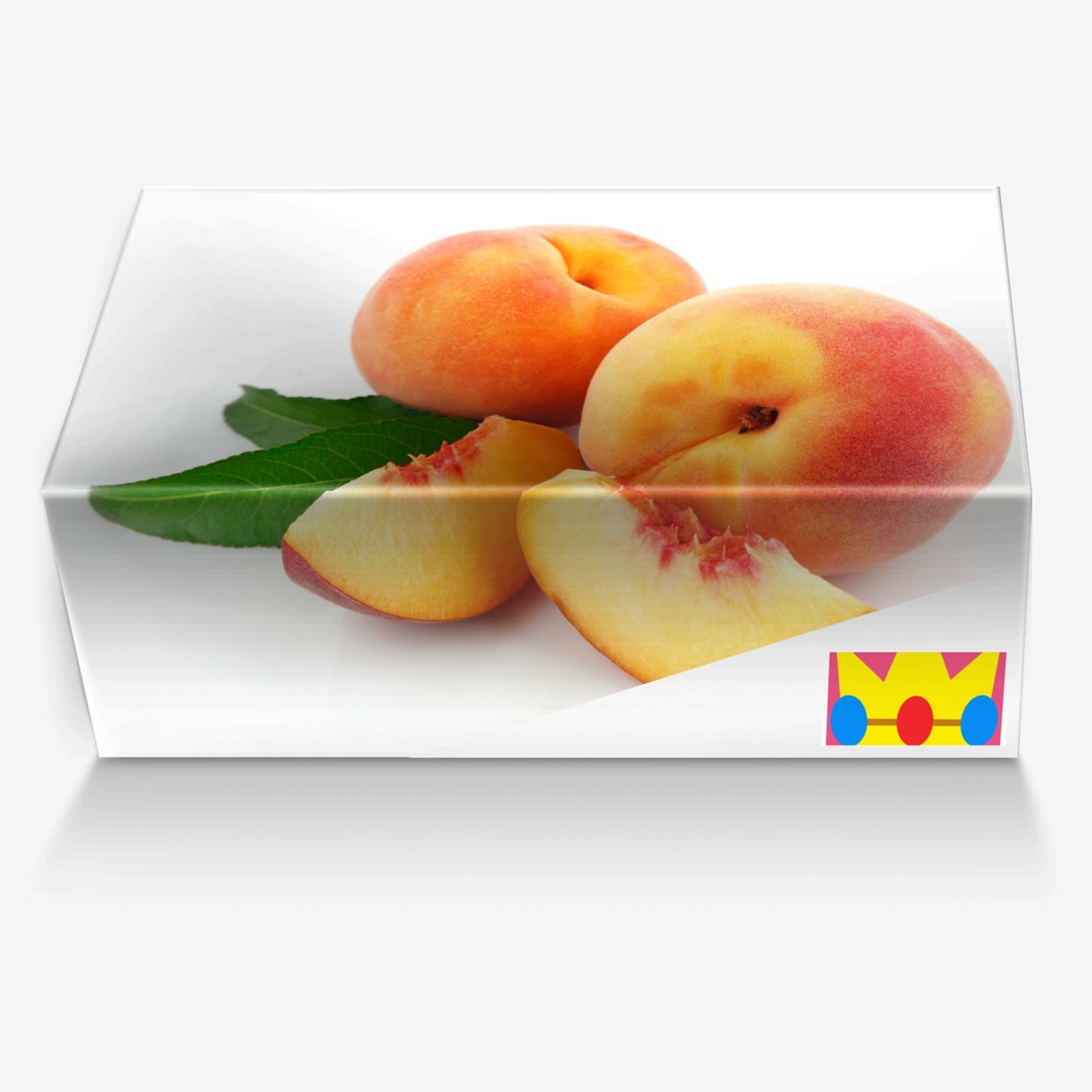 Peach Princess custom made in Italy shoes by Blackluxmatters | Box view
