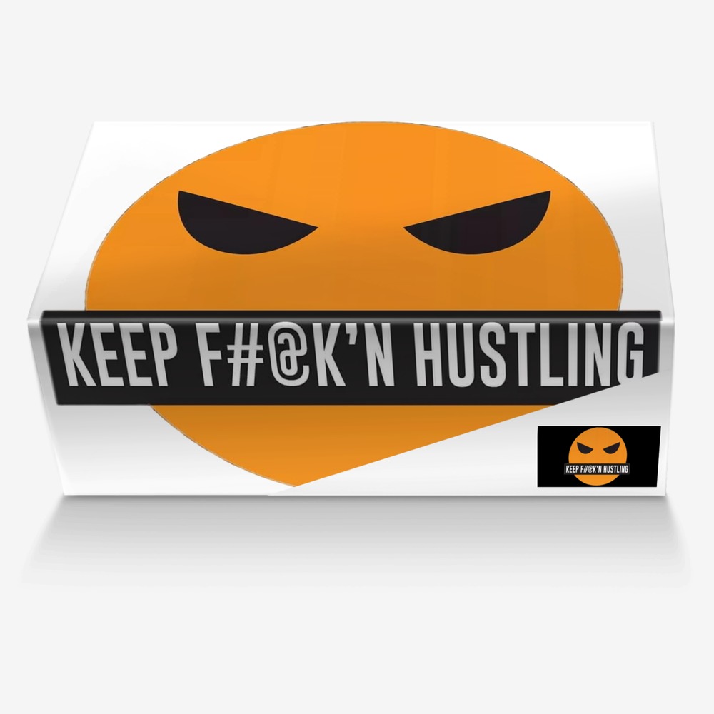 KEEP F HUSTLING  custom made in Italy shoes by Rasheed Shepard | Box view