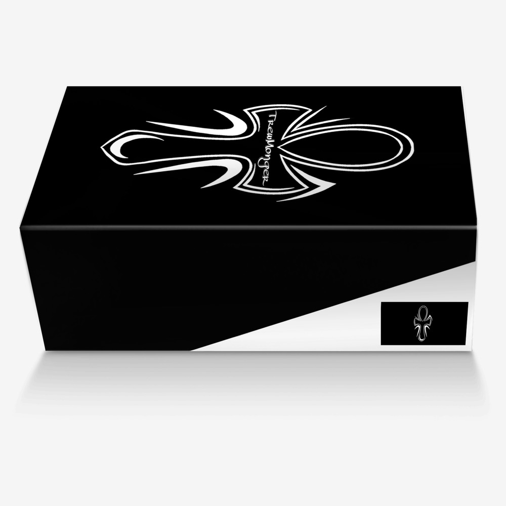 Trew Trainer B & W custom made in Italy shoes by TrewMonger Brand | Box view