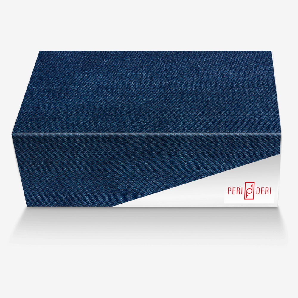 STATELY-Denim custom made in Italy shoes by Drago Dereta | Box view