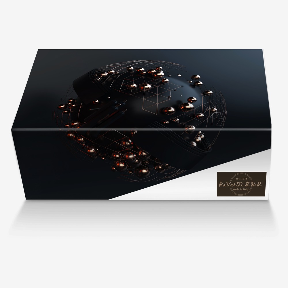 Black Ice custom made in Italy shoes by Kevin Bartee | Box view
