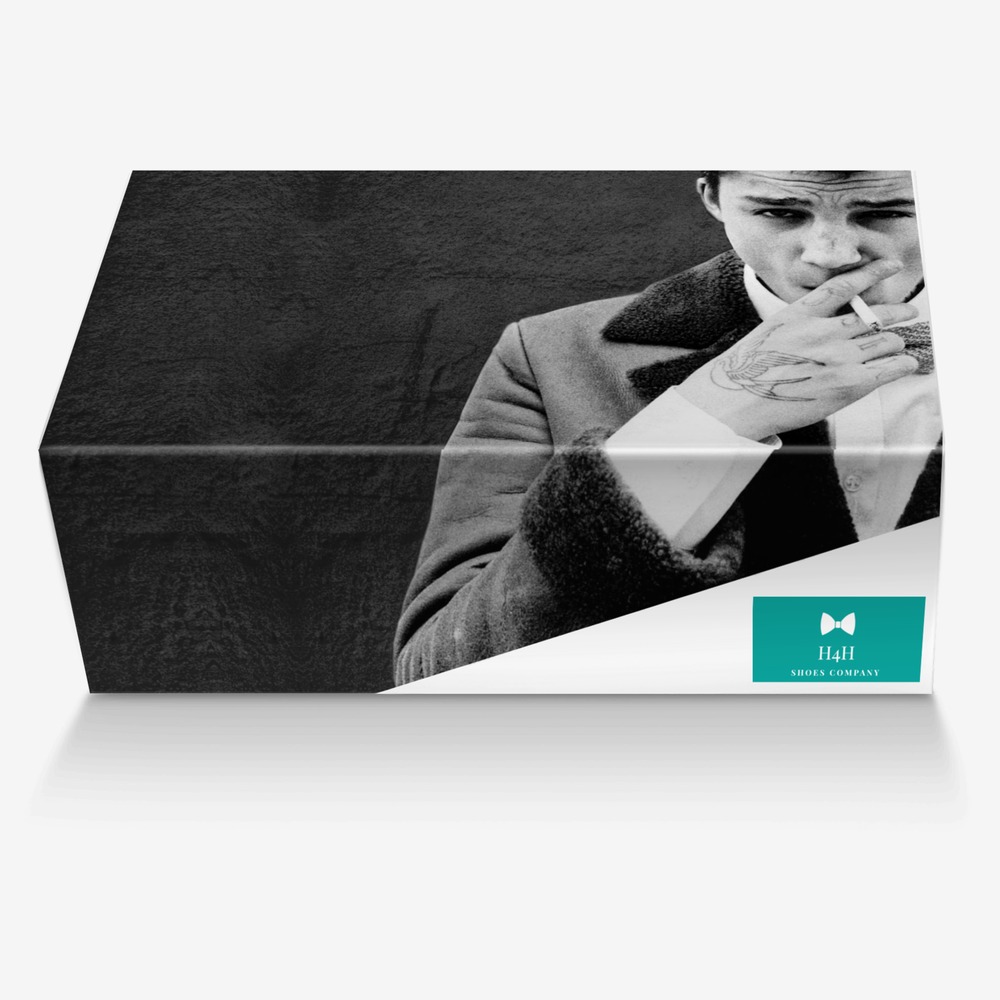 H4H custom made in Italy shoes by Hazeleigh Wages | Box view