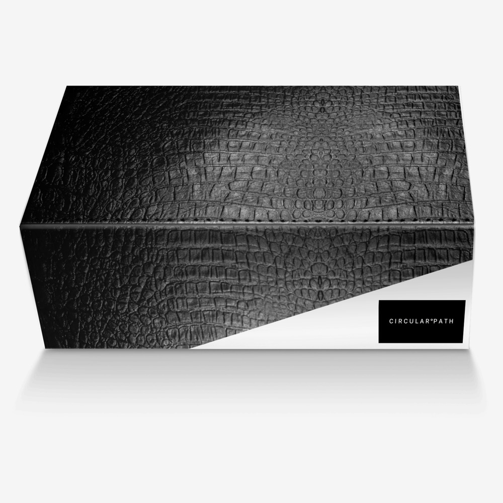 Circular Path custom made in Italy shoes by Amanda Murray | Box view