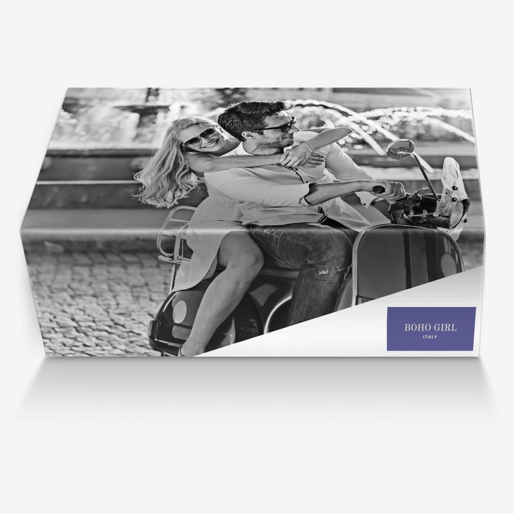 BOHO GIRL custom made in Italy shoes by Marijke Verkerk Design | Box view