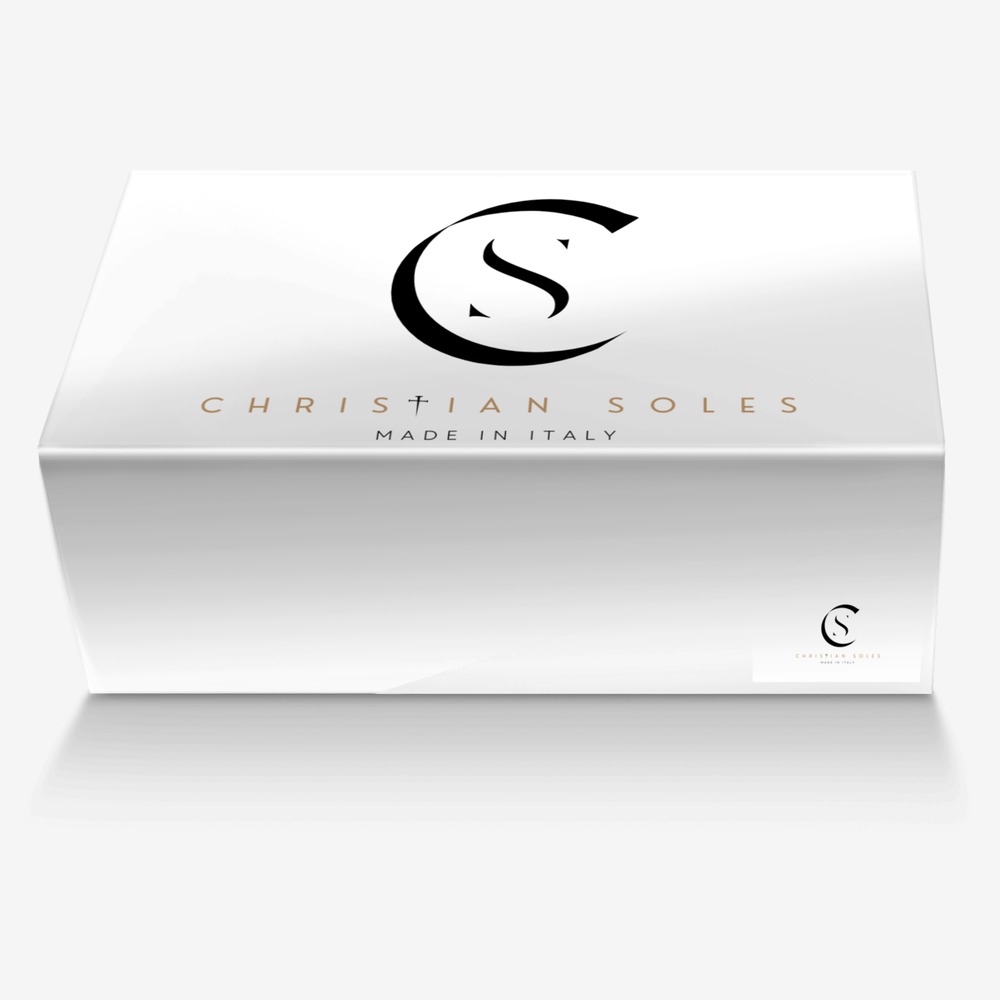 Simplicity Sneaker (Beige) custom made in Italy shoes by Christian Soles Collection | Box view