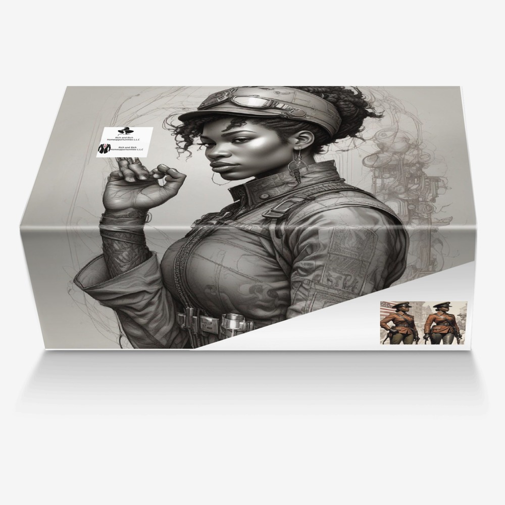 Womensmilitary custom made in Italy shoes by Desiree Sims | Box view