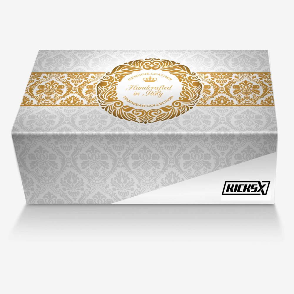 Millones (KicksX) custom made in Italy shoes by Enzo D'Oro | Box view