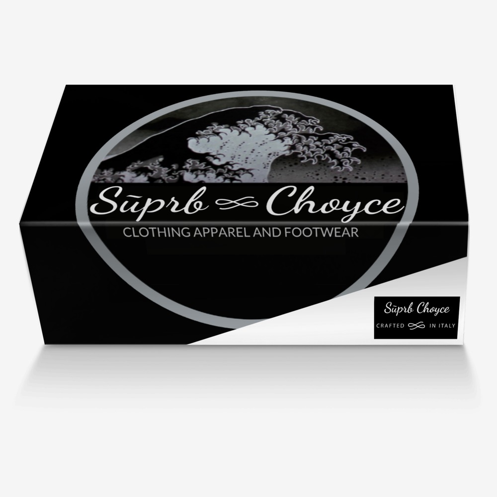 Sūprb Choyce custom made in Italy shoes by Omari Choyce | Box view