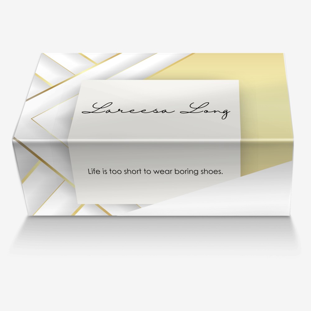 Reesy custom made in Italy shoes by Lareesa Long | Box view